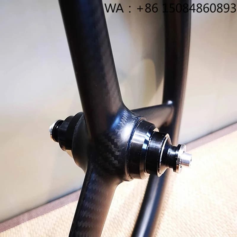 26er Carbon Fiber Fatbike Wheels, 3-spoke 90mm clincher carbon rim, anti-slip durable tri-spoke wheel for snow fat bicycle cycli