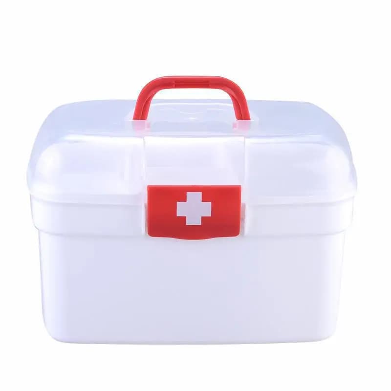 Produttore di scatole di medicinali per kit di pronto soccorso portatile portatile in plastica multistrato per uso domestico Custo all'ingrosso