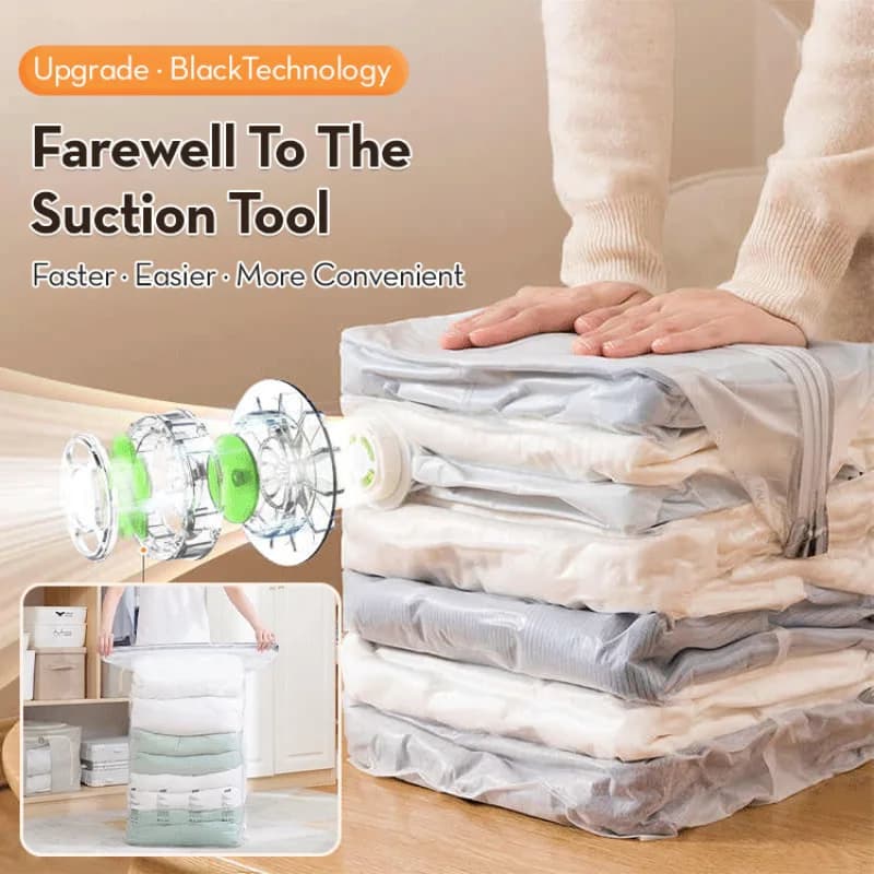 【 No need to extract air 】 Household Large Capacity 3-dimensional Storage Compression Bag Multi Functional Vacuum Storage Bag
