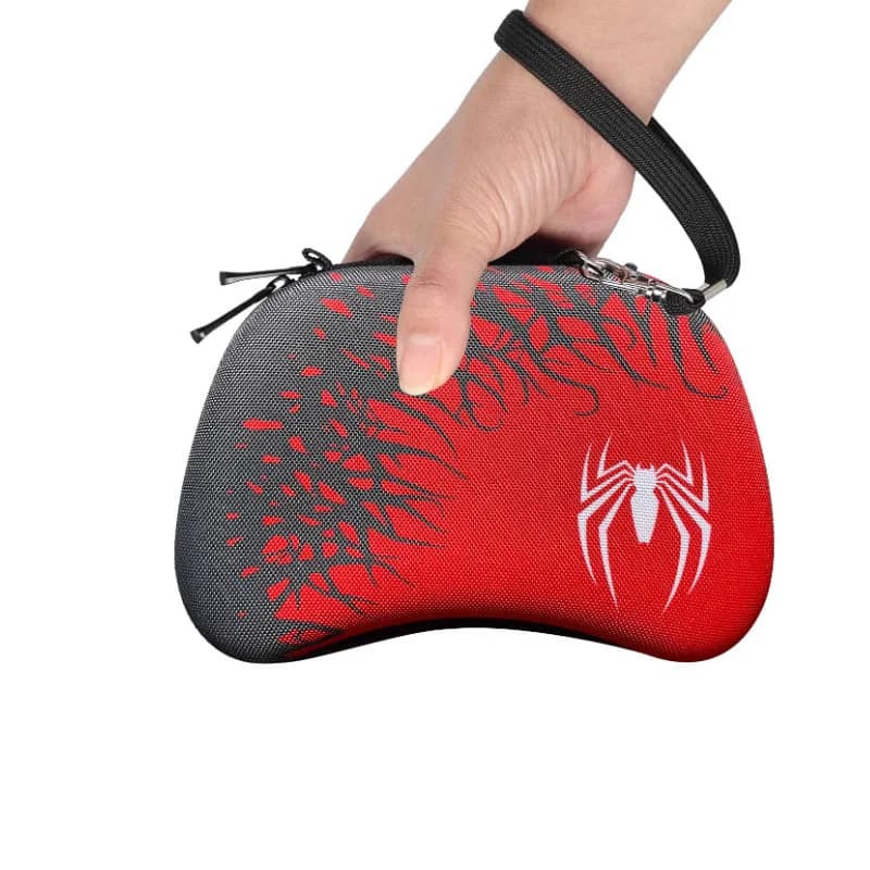 Scatola portaoggetti per controller di gioco Red Spider 1PC compatibile con la borsa portaoggetti con maniglia per controller di gioco SWITCH pro e PS5