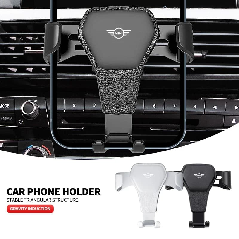Supporto per telefono da auto con clip per presa d'aria, compatibile con Mini Cooper JCW Works F54 F55 F56 F57 F60 R50 R52 R53 R55 R56 R57