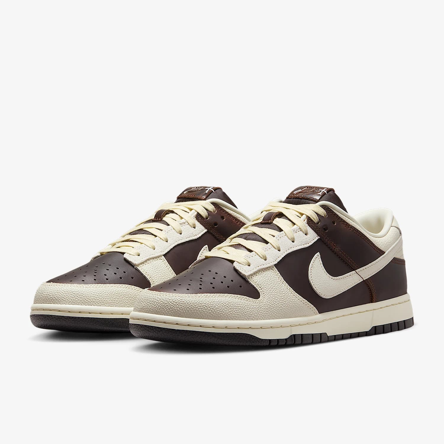 Scarpe da ginnastica traspiranti in pelle classica resistente Nike Authentic Dunk Low da uomo IH7333-200