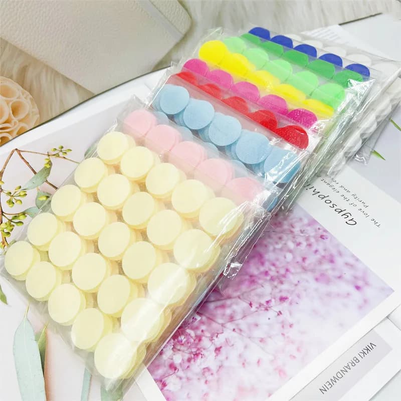 20mm Dots Sticker Hooks and Loops Double-sided Strong Self Adhesive Tape Snap Button Sewing Tools Supplies 50/100pairs