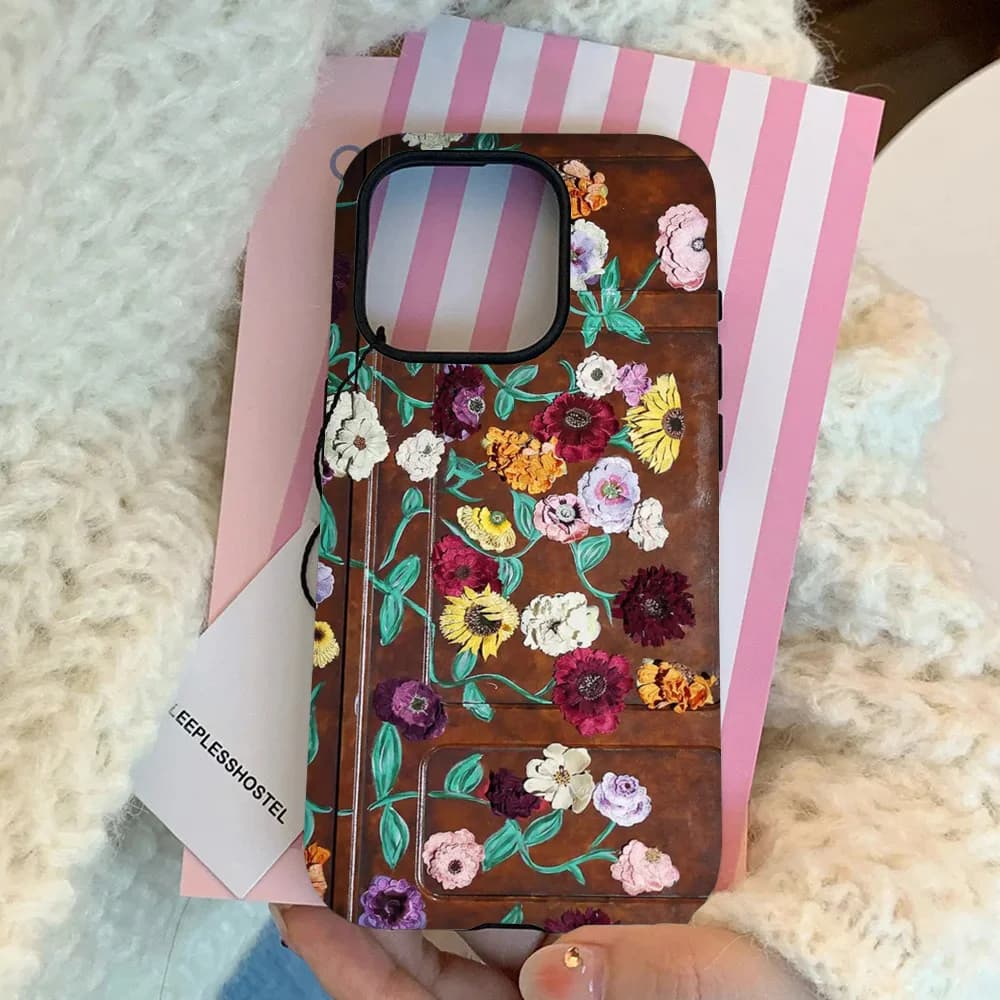 Flowers Piano Phone Case Film Shell For IPhone 16 15 14 13 12 11 Pro Max Plus