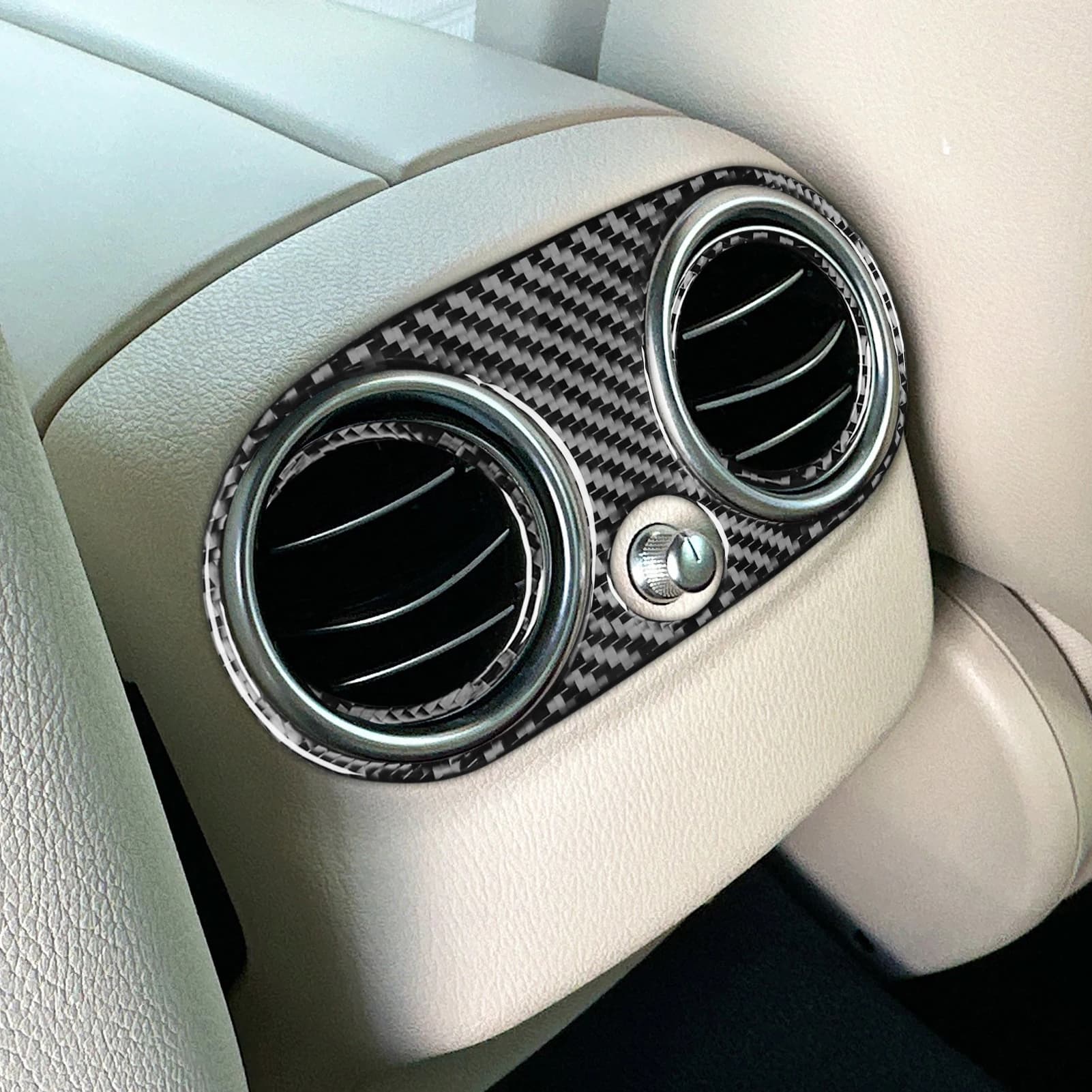 Per Mercedes-Benz Classe E W213 2016-2022 In Fibra di Carbonio Uscita Aria Posteriore Pannello di Sfiato Trim Copertura Accessori Auto Decorazione adesivo