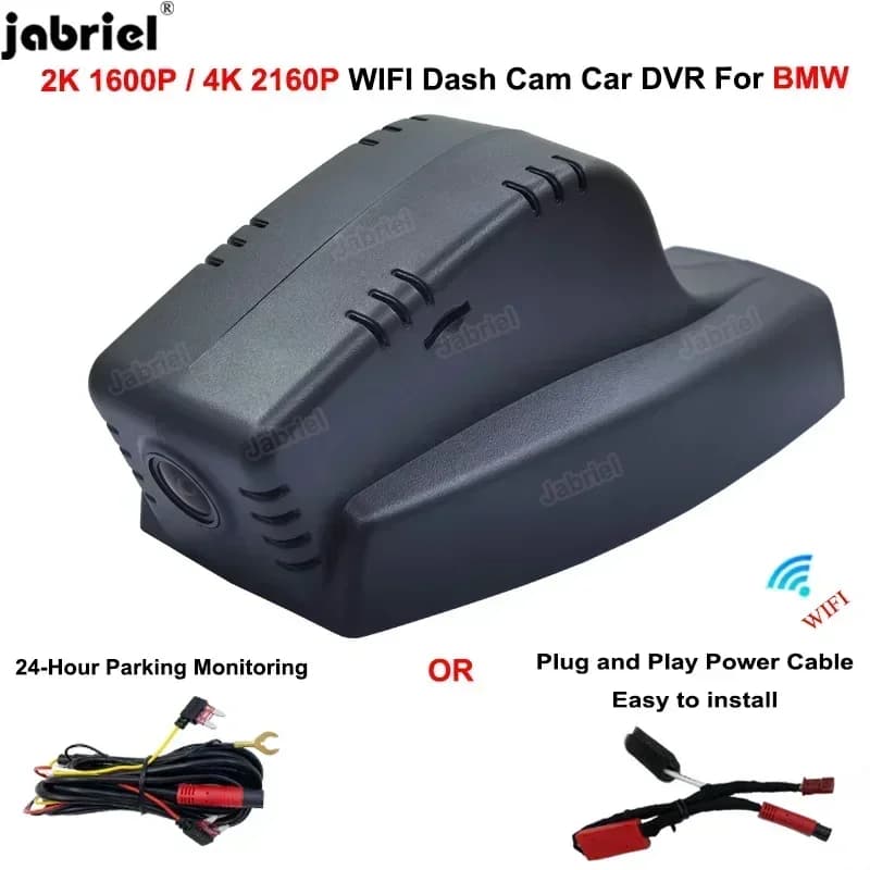 Plug and Play 4K 2K Wifi Dashcam Auto-DVR per BMW E60 E61 E70 E84 E90 E91 E92 E93 E81 E82 E87 E88 E65 E66 E83 E53 E71 E72 Z4 E89
