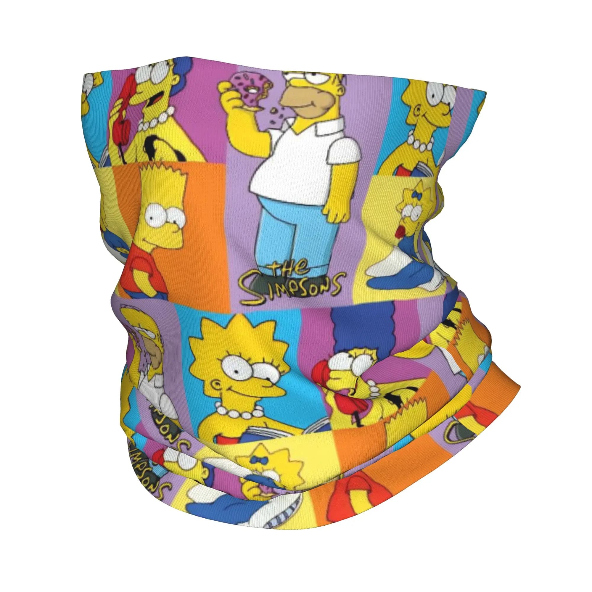 S-Simpson Bandana Neck Cover Printed Balaclavas Face Mask Scarf Warm Cycling Fishing Unisex Adult Windproof