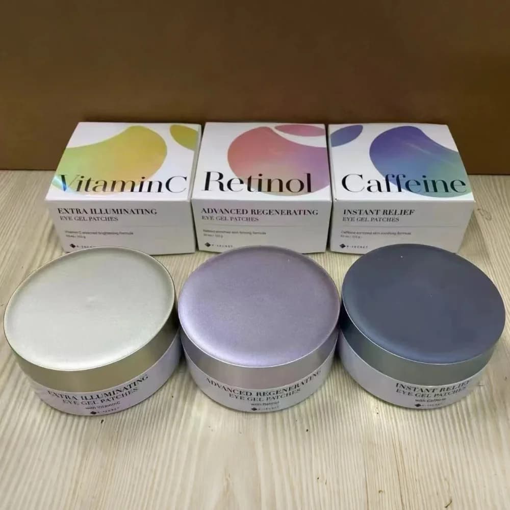 Patch Gel Occhi Antirughe al Retinolo e Caffeina: Migliora le Occhiaie, Riduce il Gonfiore, Attenua le Linee Sottili, Vitamina C Illuminante per la Pelle