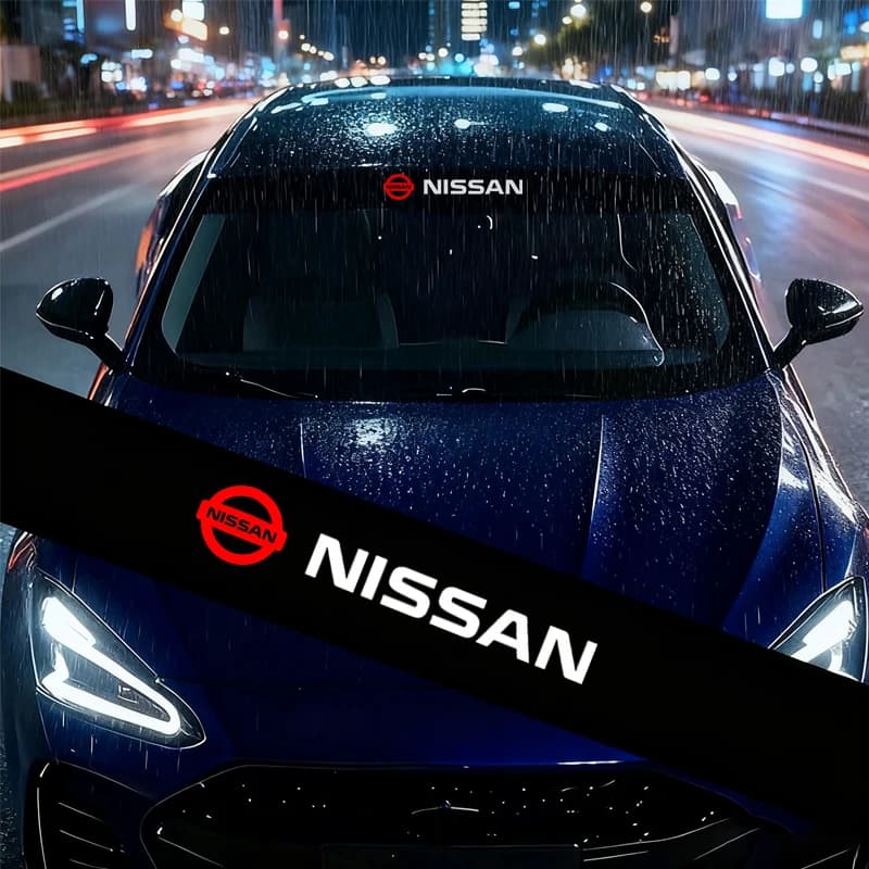 1PCS Adesivi decorativi per parabrezza anteriore auto per Nissan Qashqai X J11 Trail Tiida Teana Skyline Juke X-trail Almera
