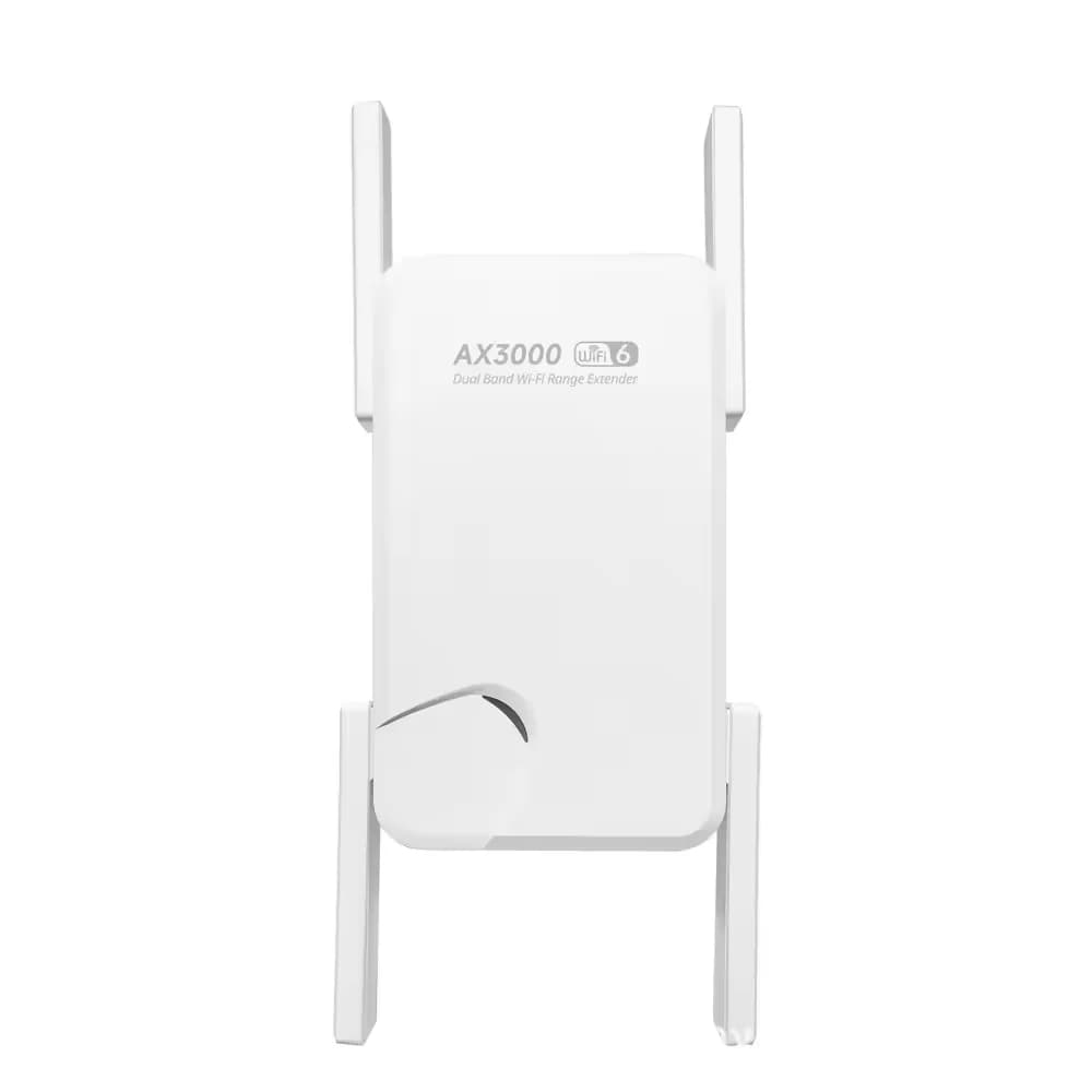 Ripetitore WiFi 6 da 3000 Mbps Estensore wireless dual band da 2,4 G e 5 GHz Porta Gigabit completa 802.11ax per ufficio domestico