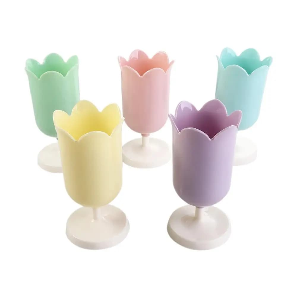 Cosmetici Ragazza Pennello per trucco Forniture per ufficio scolastico Organizzatore di cancelleria Portapenne Tulip Decorazione da tavolo Mini scatola per trucco