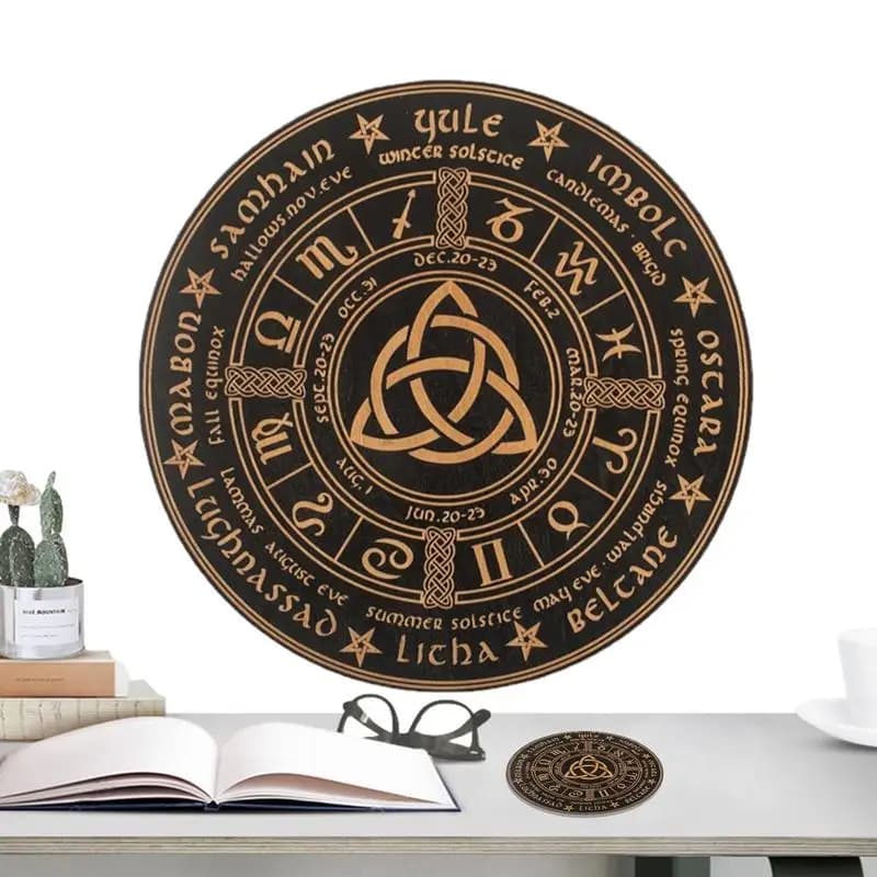 Tavola a pendolo legno metafisico Divinity Carven Spirit Board decorazioni per la casa per camera da letto soggiorno sala Yoga sala da meditazione scrivania