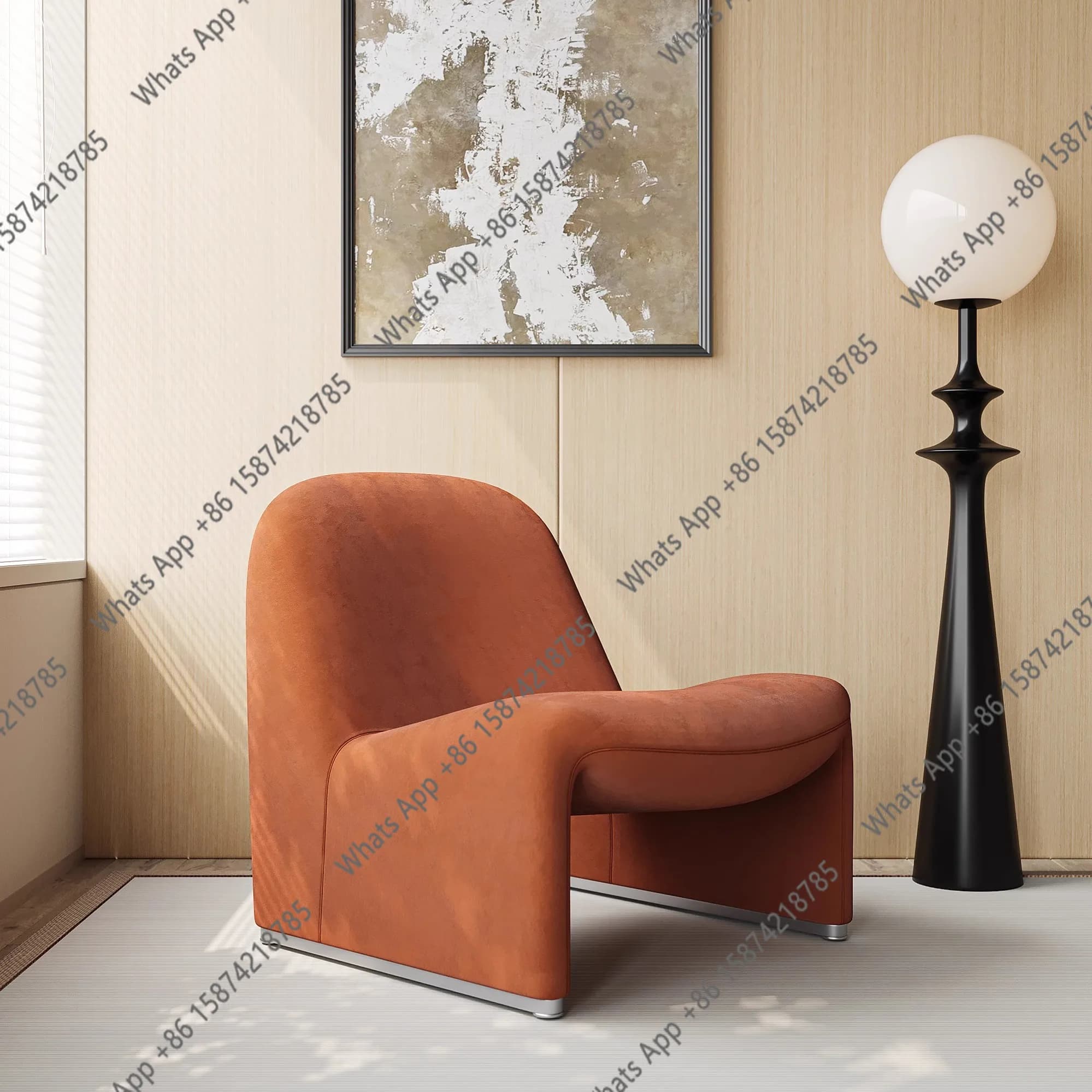 Sedia da soggiorno da pavimento Poltrona di design Divani Sedie Poltrone moderne da gioco Sgabello rilassante individuale Accento Mobili per la casa