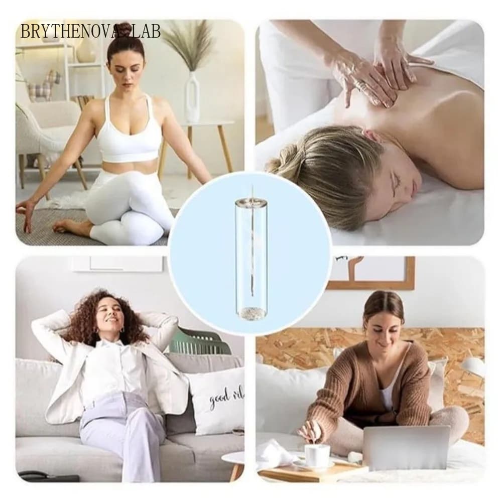 Cylindrical Shape Incense Stick Stand Zen Style Minimalist Removable Collector Ash Transparent Anti-ash Flying Incense Holder