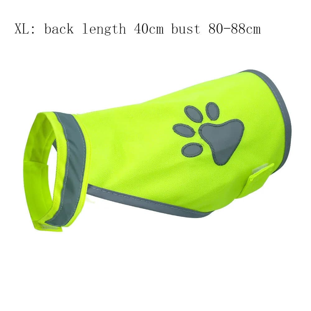 Pet Supplies High Visibility Dog paw Dog Jacket Pet Hi Vis Coat Pet Reflective Vest Pet Safety Vest