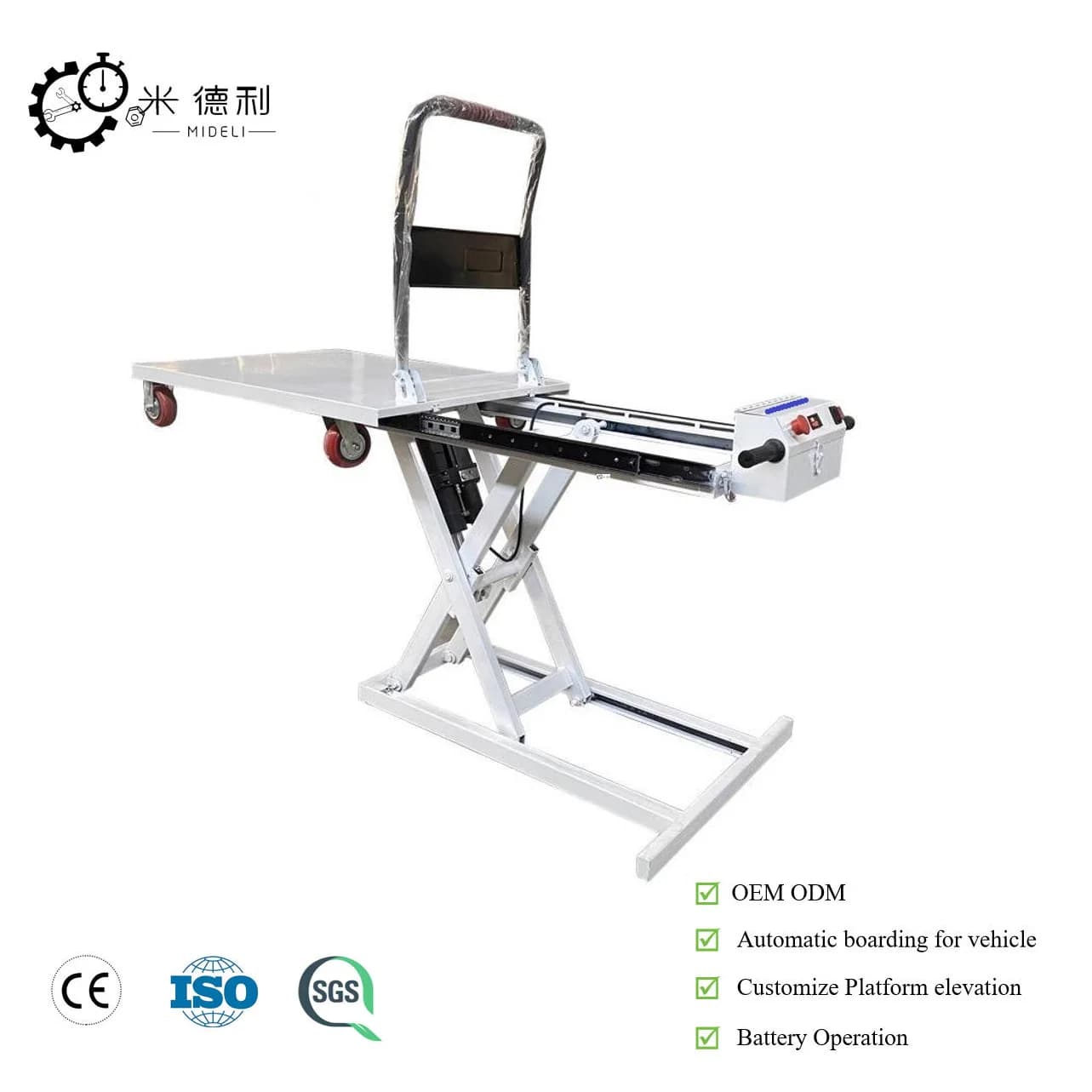 300 kg Portable Multifunctional Folding Hydraulic Lift Trolley Electric Lift Tables with Battery Hand Carts & Trolleys