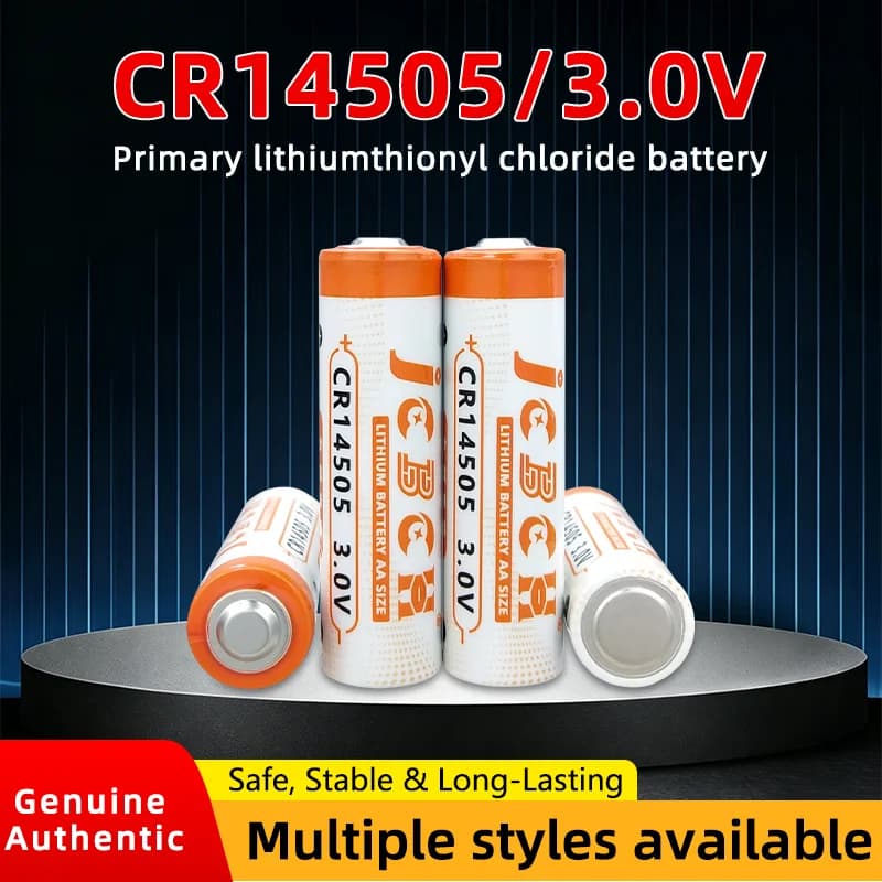 JCBCH CR14505 Lithium battery 3V flowmeter, gas meter, smoke detector, wireless monitoring, sound and light alarm, detector