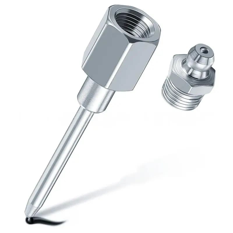 Set di 7 Aghi per Ingrassatore in Acciaio, Accessori per Pistola Ingrassatrice, Dispenser di Grasso, Punta per Ingrassaggio ad Alta Pressione, Ugello per Ingrassaggio