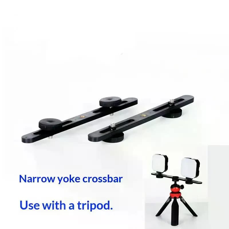 1Pcs Flash Bracket Mount Tripod With 2 Hot Shoe Adapter Screws For Digital SLR Camera Universal Double End Light Stand Holder