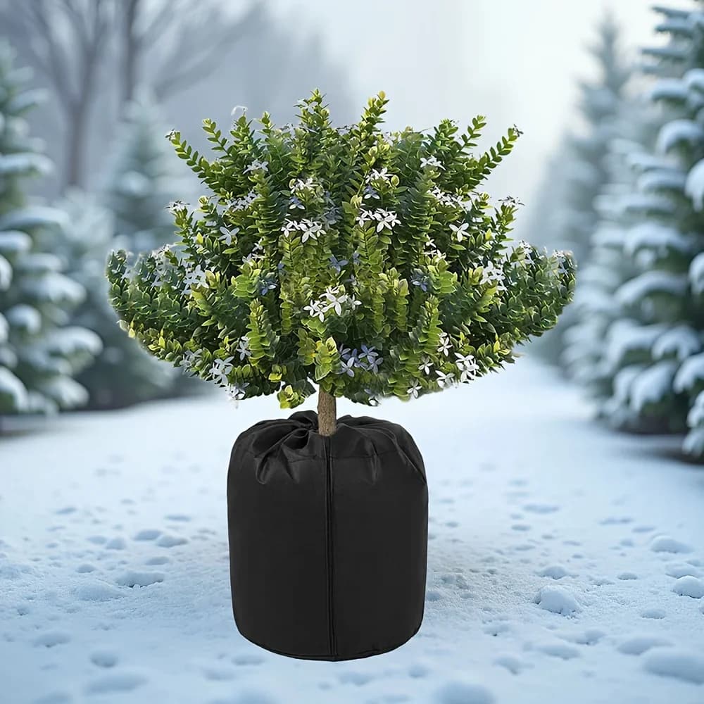 Plant Cover with Drawstring, Hot Winter Outdoor Vase Cover For Fruit Trees Vegetable Garden Cold-proof