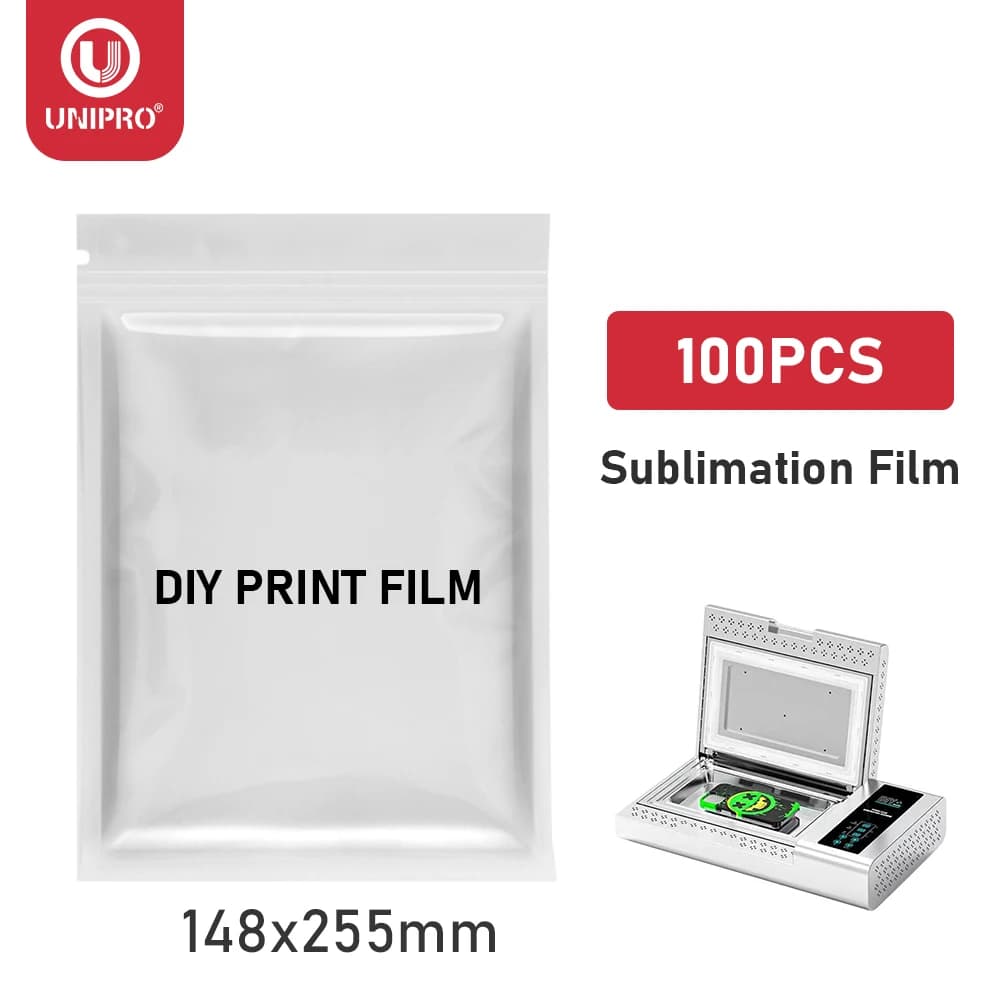 Pellicola per Sublimazione 3D UNIPRO, Carta per Trasferimento a Caldo, Cover per Telefono Vuota per Stampa Fai-da-Te, per Samsung iPhone 16 15 14 13 Pro Max