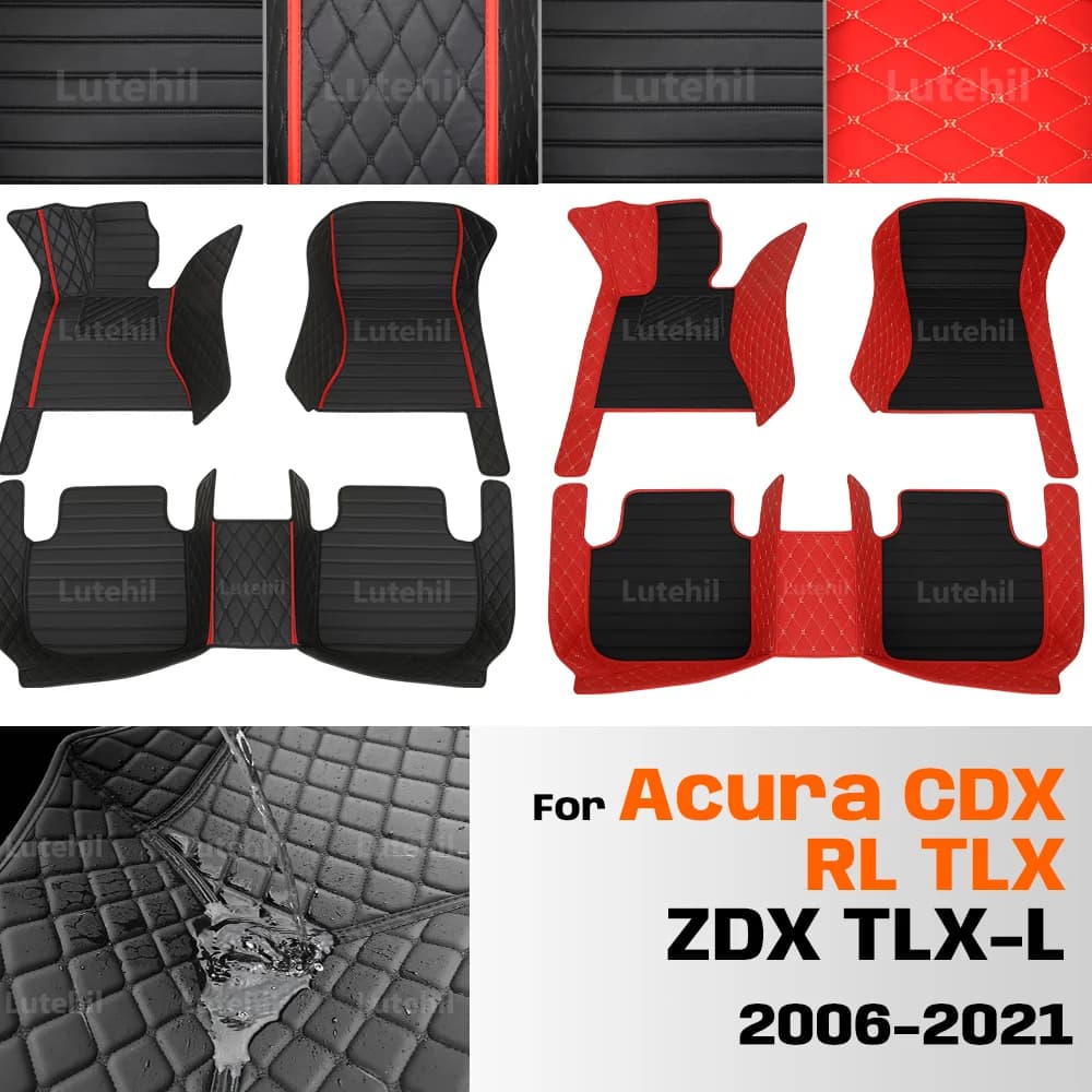 Per Acura CDX RL TLX ZDX TLX-L 2006-2021 Personalizzato Auto Tappetino Automobile Tappeto Copertura Accessori Interni Pad Protettivo