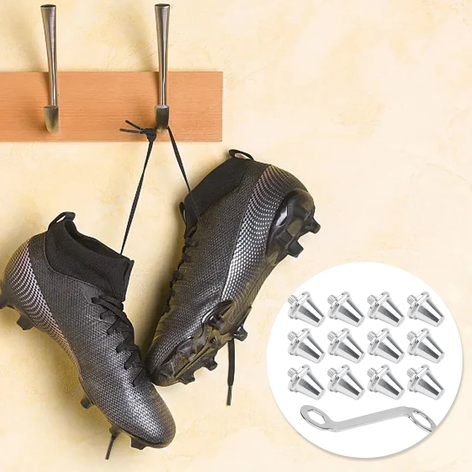 Tacchetti di ricambio per scarpe da calcio, prestazioni stabili, misura del filetto 5 mm, per allenamento atletico, per scarpe da trekking