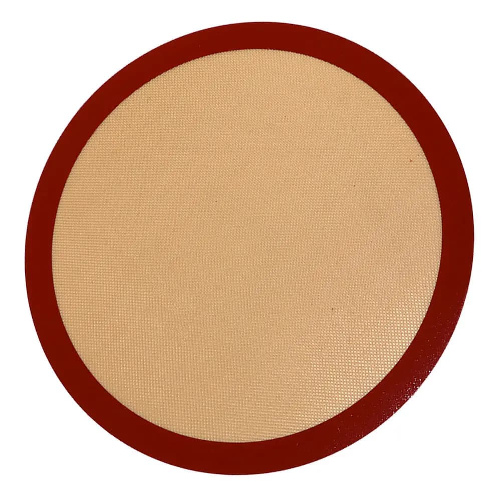 Tappetino da Forno in Silicone Antiaderente Rotondo, Resistente al Calore, Riutilizzabile, per Friggitrice ad Aria, Microonde e Cottura di Biscotti