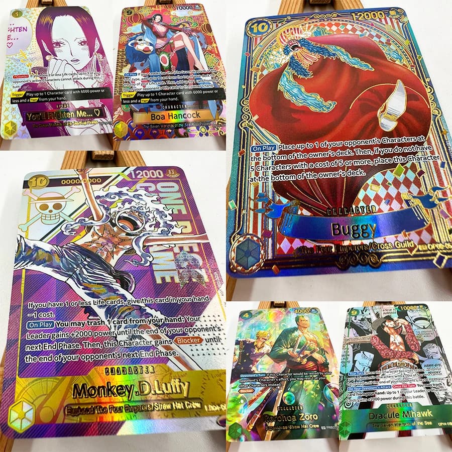 OPCG ONE PIECE Nika Luffy Ace Nami Giocattoli in Inglese Hobby Collezionismo Carte Anime da Collezione