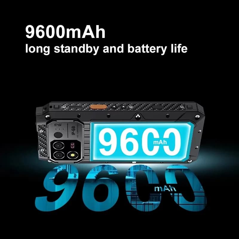 Telefono Cellulare Walkie Talkie DMR con Rete 5G, Schermo IPS FHD da 6,583 Pollici (1080*2408), GPS, Tasto PTT e Radio Bidirezionale M8