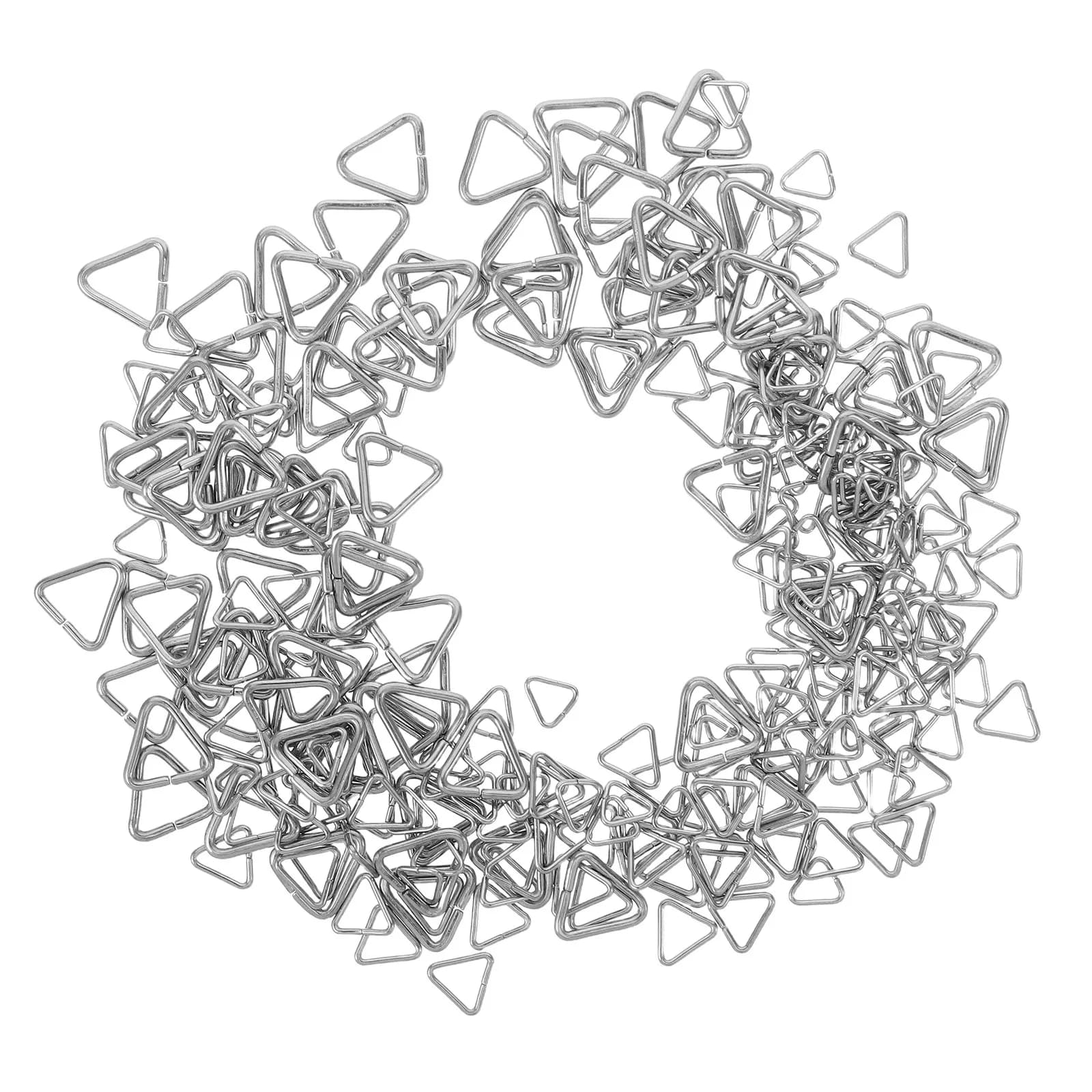240 Pezzi Anelli a Triangolo per Gioielli in Acciaio Inossidabile, Anelli a Gancio Aperti a Triangolo, Connettori a Pizzico per Collane e Bracciali Fai da Te