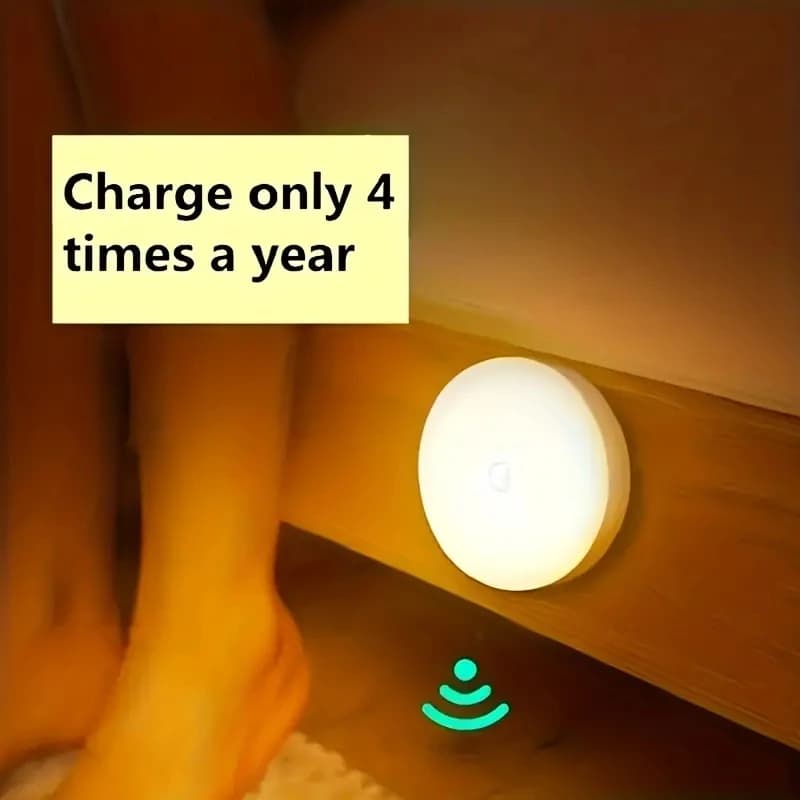 1pc Night Light Motion Sensor-Lamp Wireless LED Detector for Bedroom, Scale, Wardrobe And Room Furniture-