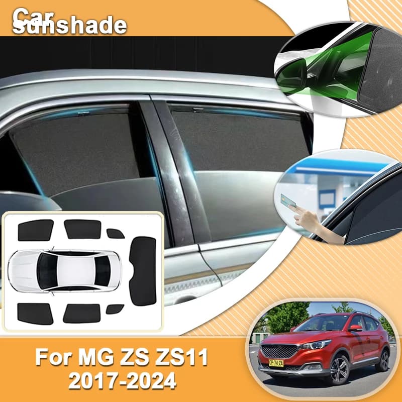 Per MG ZS MK1 ZX ZST Astor 2017-2024 Auto Parasole Magnetico Parabrezza Tenda Finestrino Laterale Parasole Protezione UV Accessori