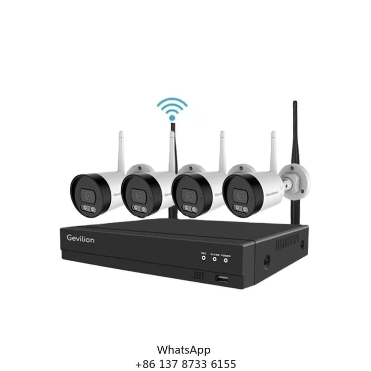 High Technology HD WiFi 6 Security Camera System, 3MP, 2/4/8 Channels, for Interior, 4 Cameras