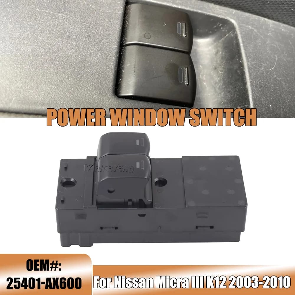 Anteriore Sinistro Master Finestra di Potere Interruttore Interruttore Assy 25401-AX600 Per Nissan Micra III K12 2003 2004 2005 2006 2007 2008 2009 2010