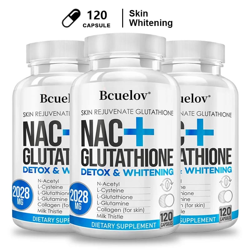 NAC Glutatione + Marian Card + vitamin C caps/Capsules - Immune and liver support, Skin welfare, antioxidant supplement