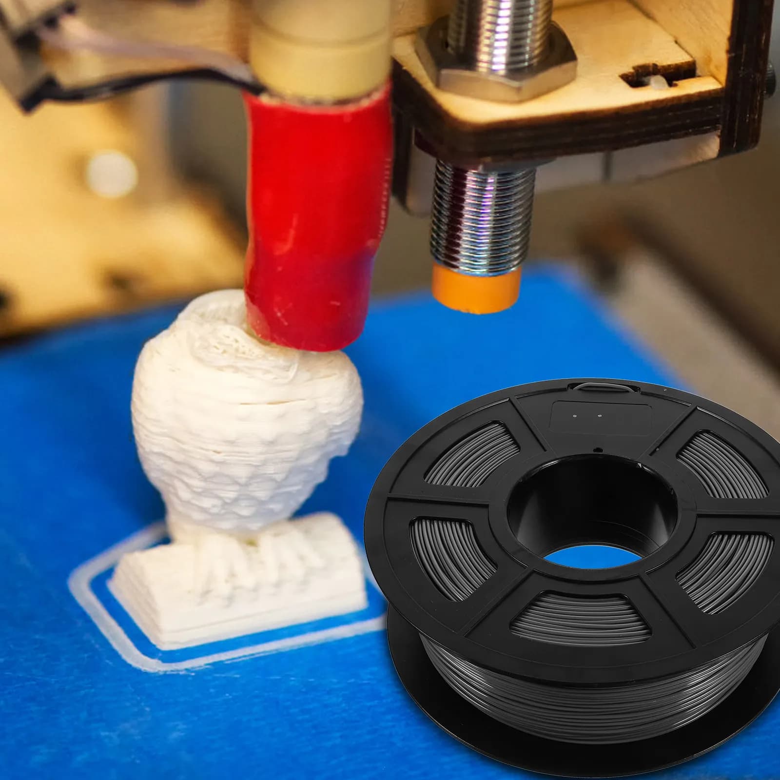 Filamento per Stampa 3D PLA, Diametro 1,75 mm, Materiale Composito ad Alto Peso Molecolare, Resistente agli Urti, Dimensioni Precise