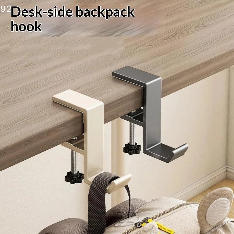 Adjustable Desk Edge Hook Punch-free Hanging Bag Hanger Removable Handbag Holders Magnetic Foldable Multi-functional Table Hook