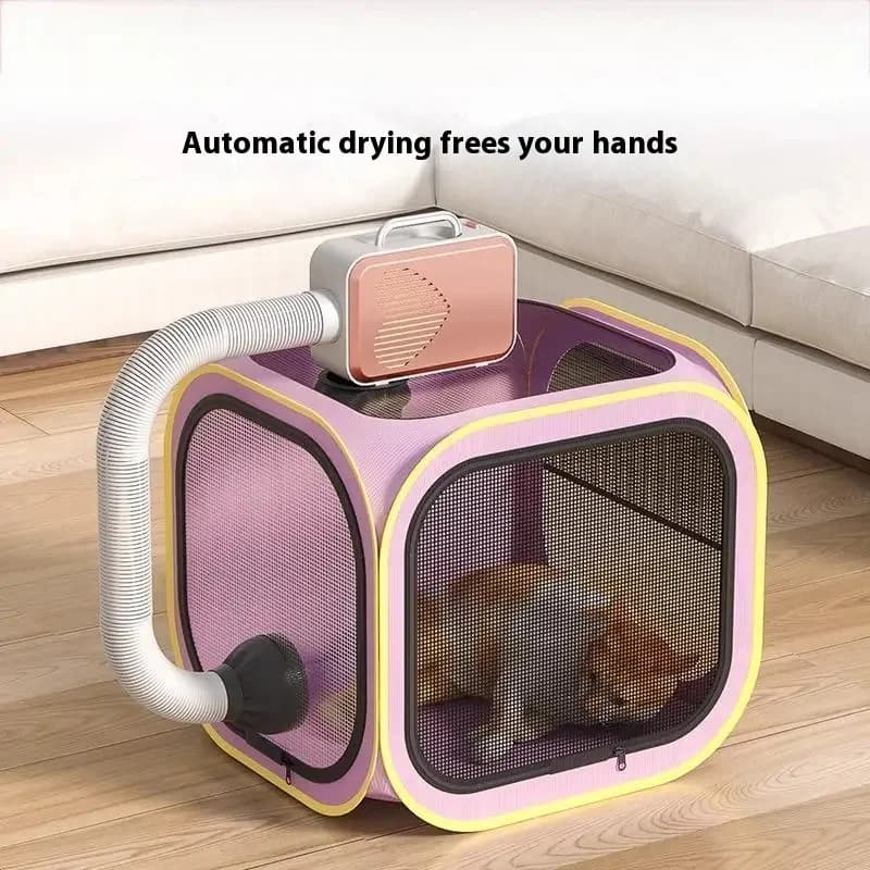 Portable box for drying pets for cats and dogs Quick drying bath hairdryer bag without fly function for domestic use