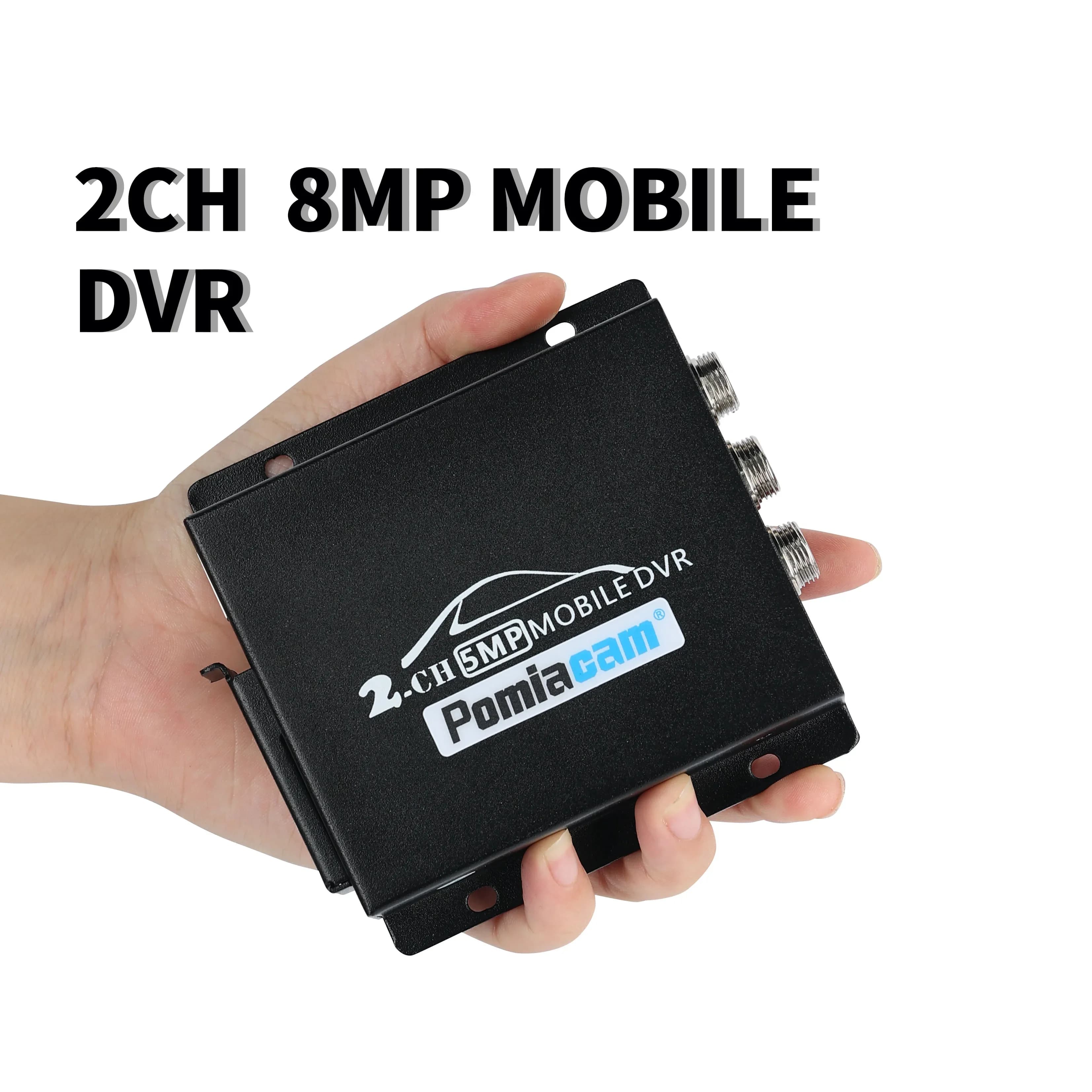 8MP AHD TVI DVR 2ch DVR auto truck registration video DVR mobile output HDMI 2CH MINI CVBS with remote control
