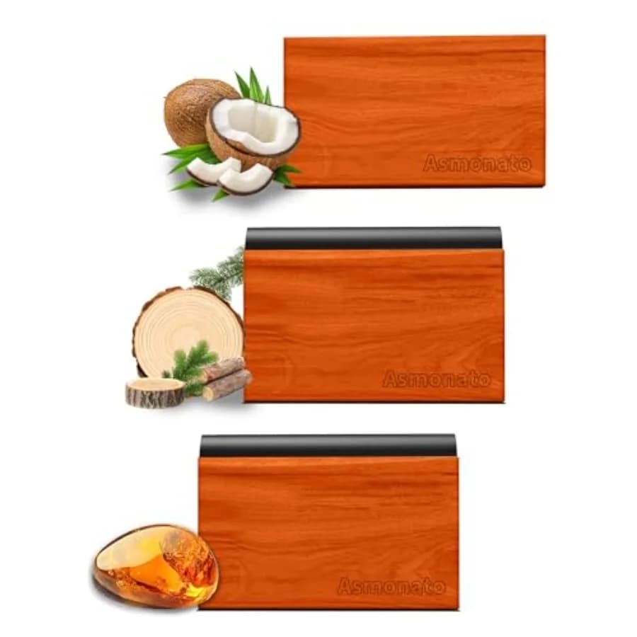 Car Air Freshener Long Lasting Wood Air Freshener for Visor Clip Car Odor Eliminator Scent Diffuser for Cabin 2 Metal Clips Var