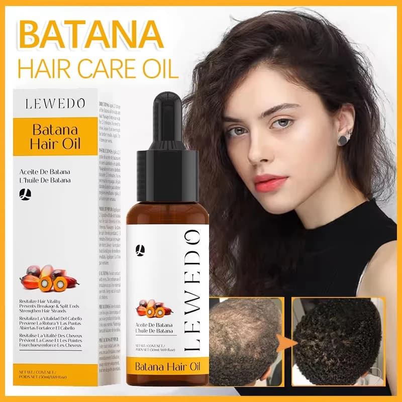 Batana Oil for Hair Growth, Reinforcing Oil for Ment Earrings, Hair Root Oil with Biotin, Nutrient Essential Oils to Increase Volume and Thickness