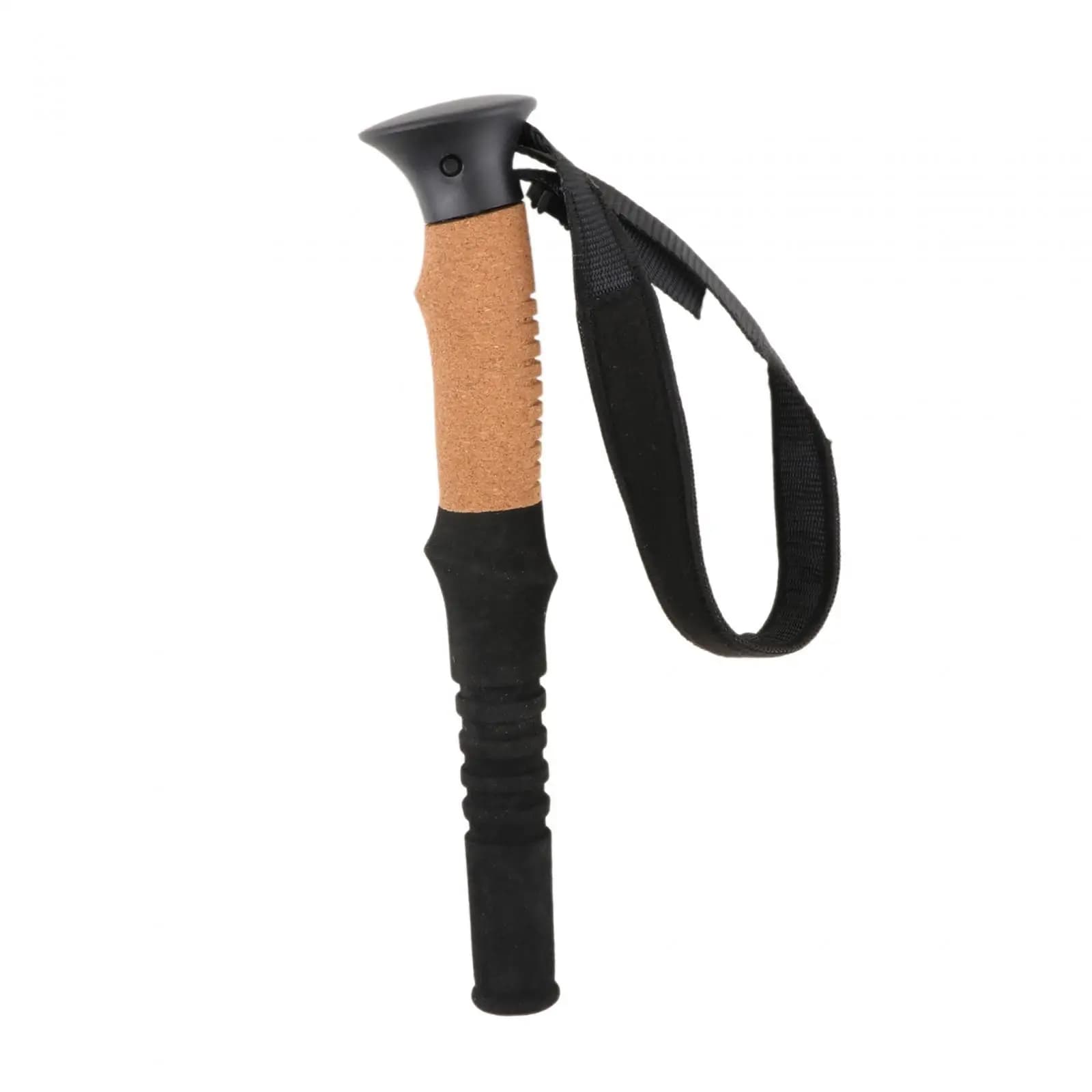 Trekking stick handle adaptor replaces the head of the crutch for hiking, climbing, skiing