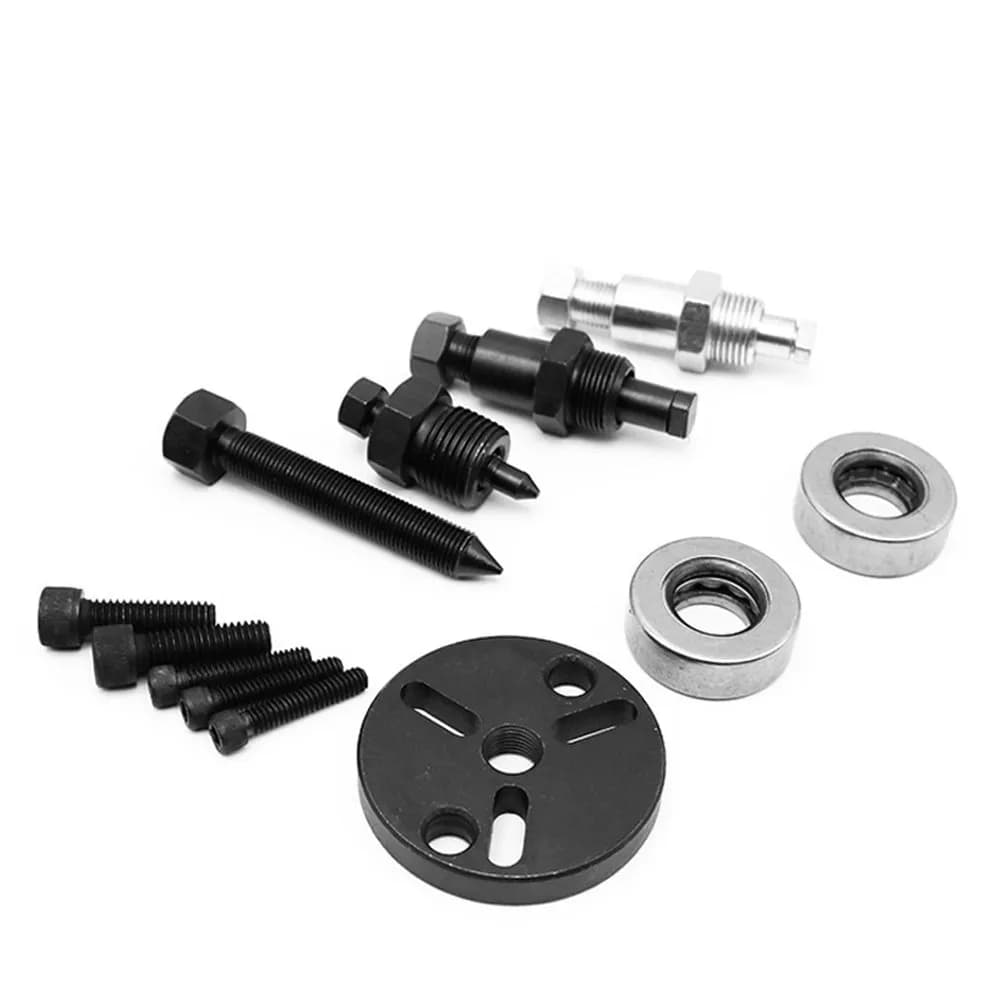 Set di strumenti per la riparazione dell'aria condizionata dell'auto Kit di strumenti per lo smontaggio del cuscinetto della frizione del compressore Chiave a doppio scopo Pompa dell'aria fredda Sucti