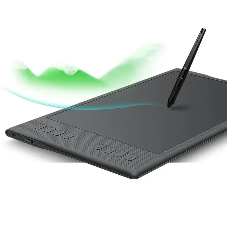 Tavoletta grafica con penna da disegno digitale Inspiroy Q11K V2 senza batteria, 8 tasti caldi, 8192 livelli