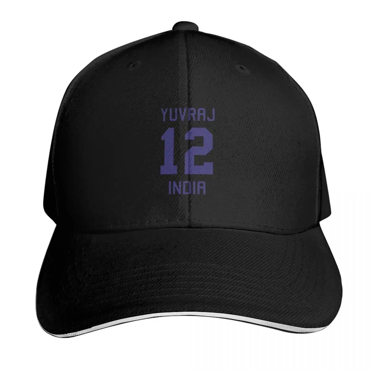 Yuvraj Singh 12 Indian Cricket Jersey Baseball Cap Hat Man Luxury Anime Hat Luxury Brand sailor cap for men For Women Men's