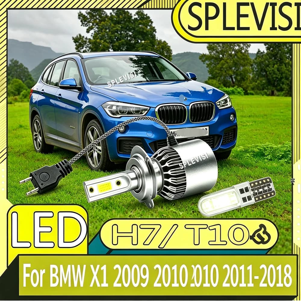 H7 High Low LED Headlight w/ long-lasting performance For BMW X1 2009-2018 2009 2010 2011 2012 2013 2014 2015 2016 2017 2018