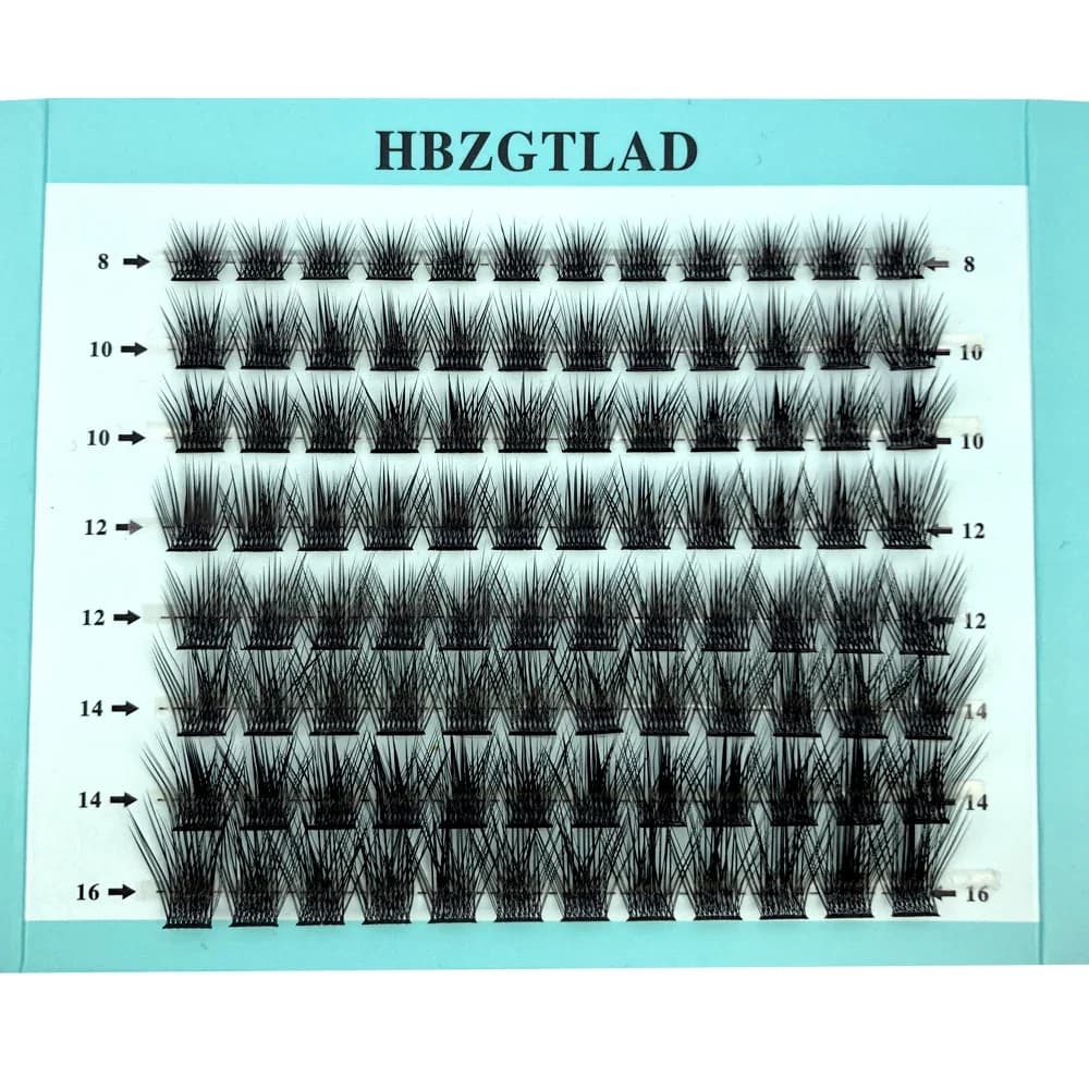 L Curl 3D Blows Singles FAI FROM TE Cluster Fined Eyelashes Premade Volume Fans Individual Extension Segmented Natural Fined Eyelashes