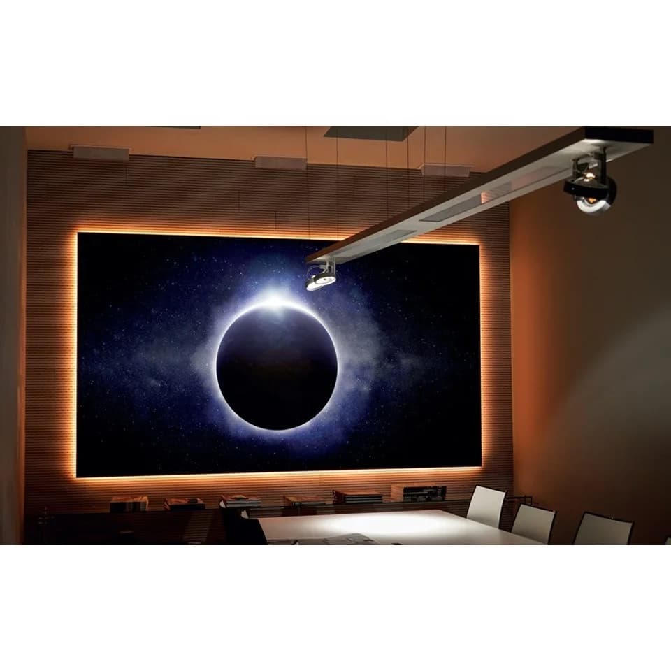 Schermo per proiettore Black Diamond da 120 pollici Schermi per proiezione alr con luce ambientale che rifiuta senza cornice Ideale per la proiezione diurna