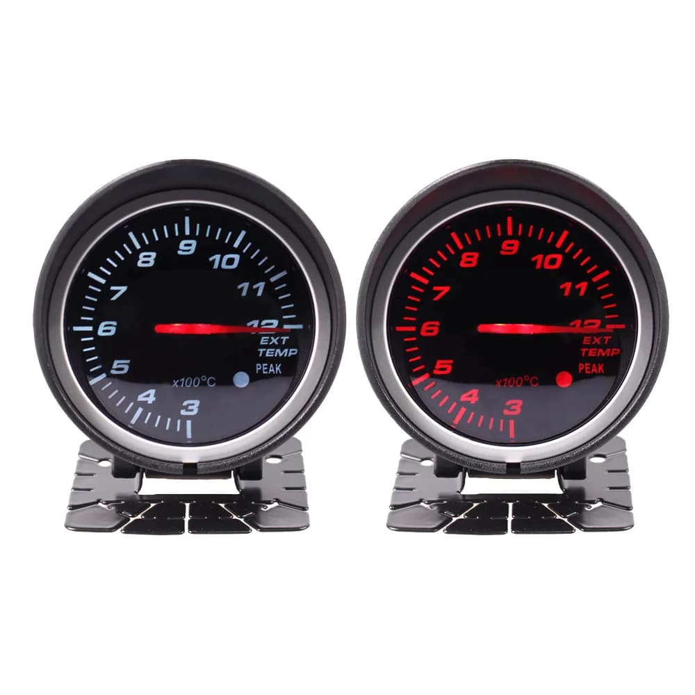 HA Accessori Auto Calibro Automatico 60MM DEF BF Rosso Bianco Luce Temperatura Dell'acqua Temp Olio Pressa Olio Contagiri Vuoto EGT Turbo Meter